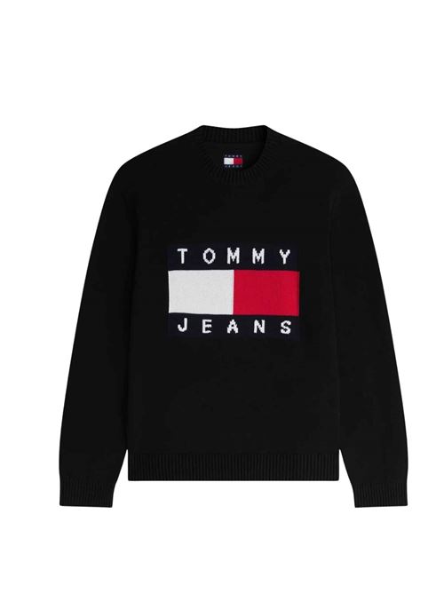 Maglioncino in cotone con logo Tommy Jeans | DM0DM23413BDS